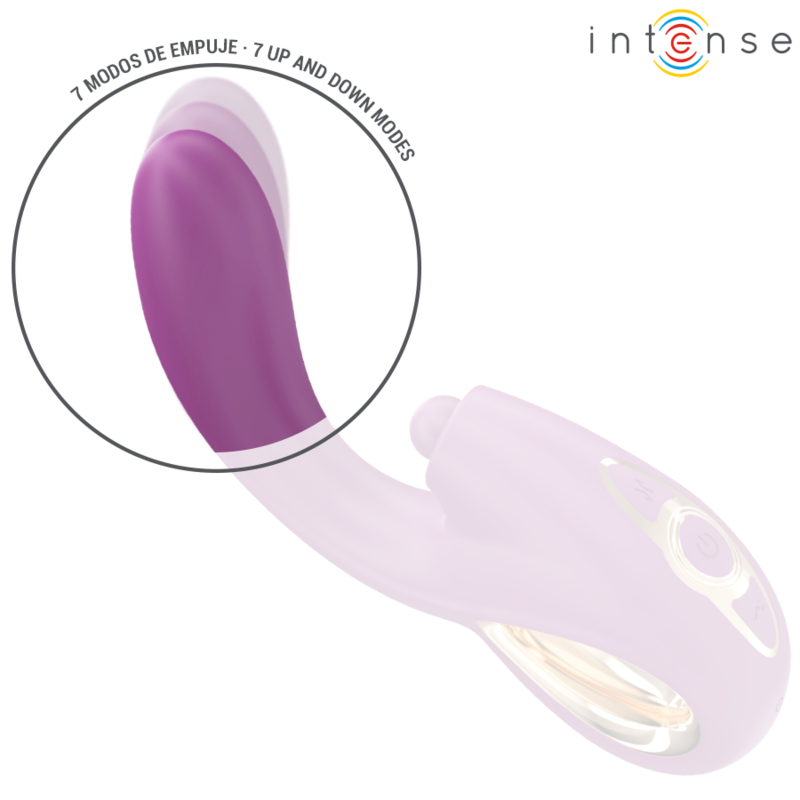 INTENSE - LALI VIBRADOR PUNTO G MULTIFUNCIÓN ESTIMULACIÓN & EMPUJE & VIBRACIÓN MORADO - Mi tienda