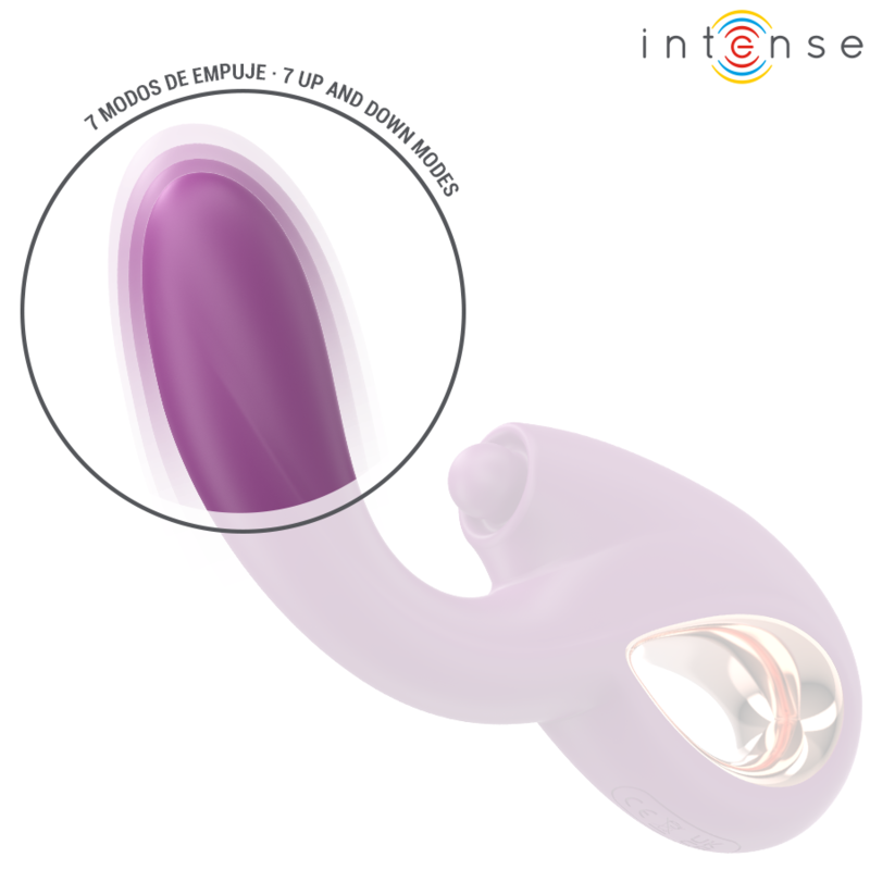INTENSE - LALI VIBRADOR PUNTO G MULTIFUNCIÓN ESTIMULACIÓN & EMPUJE & VIBRACIÓN MORADO - Mi tienda