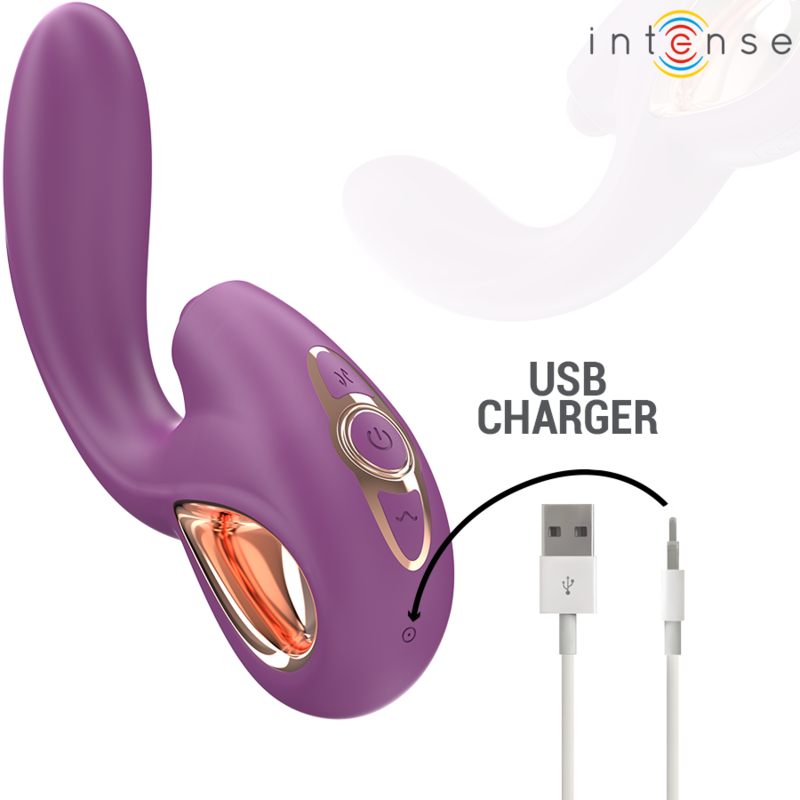 INTENSE - LALI VIBRADOR PUNTO G MULTIFUNCIÓN ESTIMULACIÓN & EMPUJE & VIBRACIÓN MORADO - Mi tienda