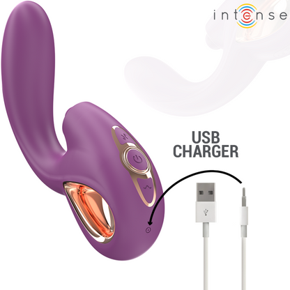INTENSE - LALI VIBRADOR PUNTO G MULTIFUNCIÓN ESTIMULACIÓN & EMPUJE & VIBRACIÓN MORADO - Mi tienda