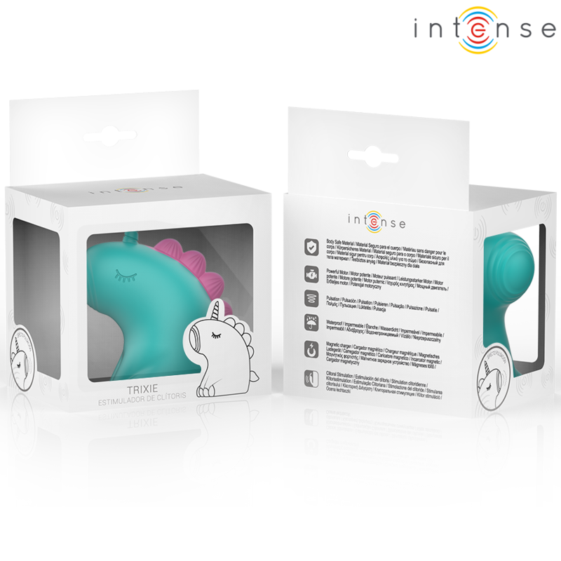 ESTIMULADOR UNICORNIO VERDE TRIXIE - INTENSE - Mi tienda