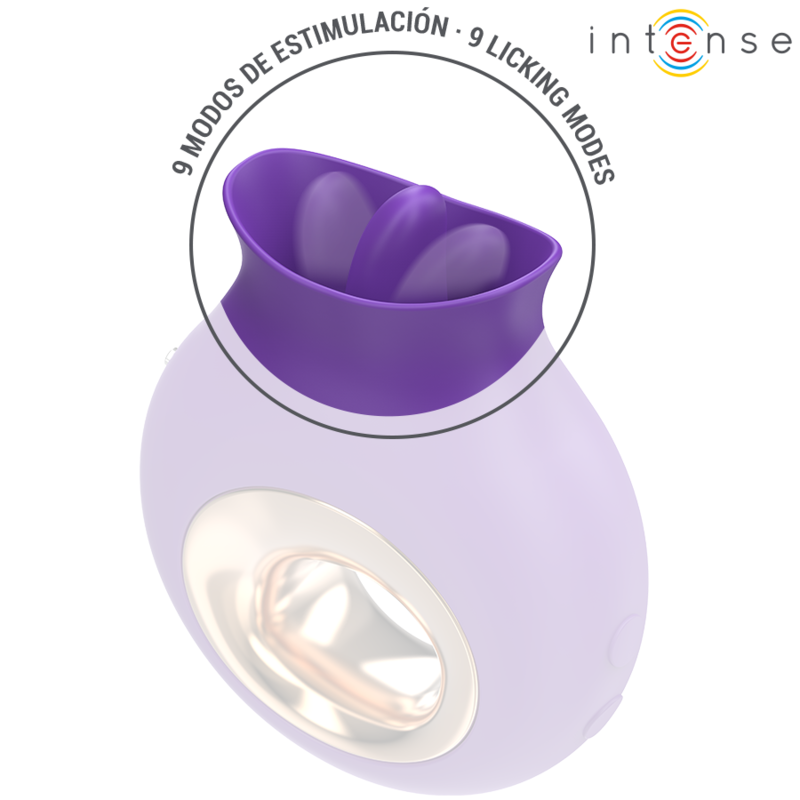 INTENSE - TULI ESTIMULADOR CLÍTORIS 9 VIBRACIONES & 9 OSCILACIONES MORADO - Mi tienda