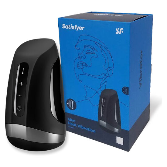SATISFYER - MEN MASTURBADOR VIBRACIÓN CON CALOR - Mi tienda