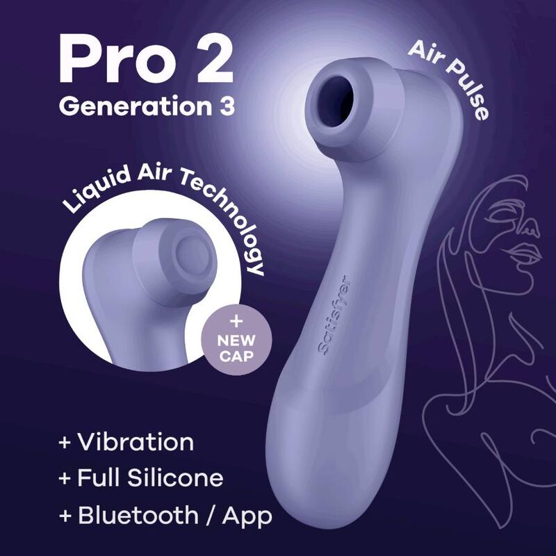 SATISFYER - PRO 2 GENERACIÓN 3 LILA BLUETOOTH & APP - Mi tienda