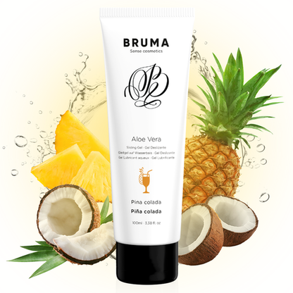 BRUMA - GEL "DESLIZANTE" CON ALOE VERA SABOR A TARTA AMERICANA 100 ML - Mi tienda