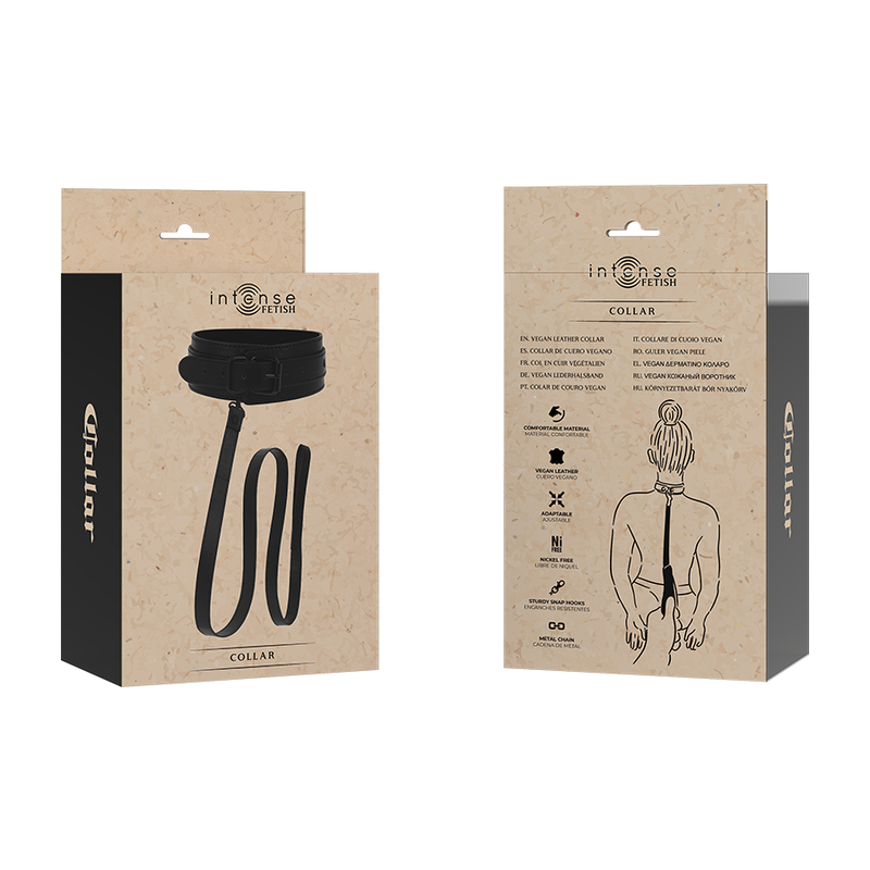 COLLAR DE CUERO VEGANO - Mi tienda