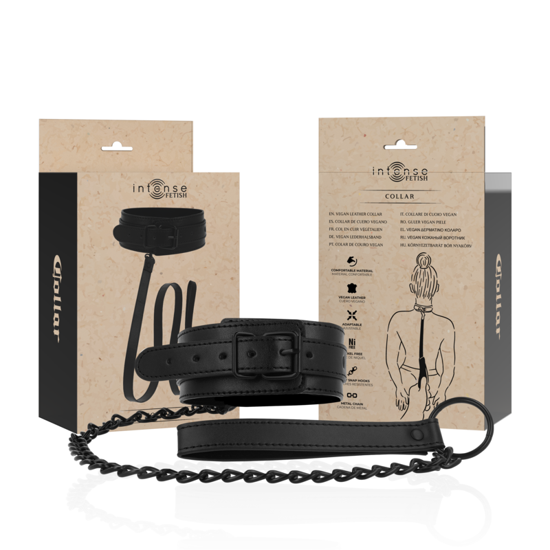 COLLAR DE CUERO VEGANO - Mi tienda
