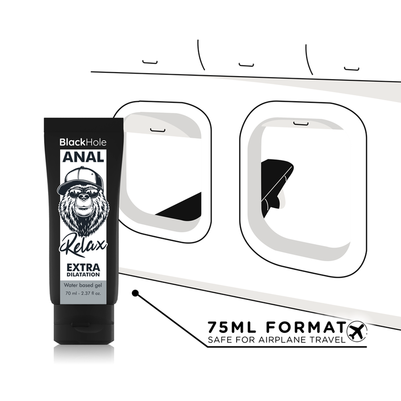 BLACK HOLE - GEL BASE AGUA DILATACIÓN ANAL 70 ML - Mi tienda