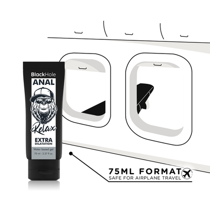 BLACK HOLE - GEL BASE AGUA DILATACIÓN ANAL 70 ML - Mi tienda