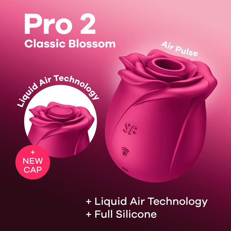SATISFYER - AIR PULSE PRO 2 CLASSIC BLOSSOM VIBRADOR - Mi tienda