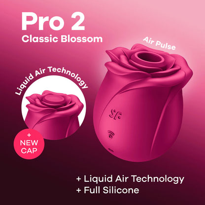 SATISFYER - AIR PULSE PRO 2 CLASSIC BLOSSOM VIBRADOR - Mi tienda