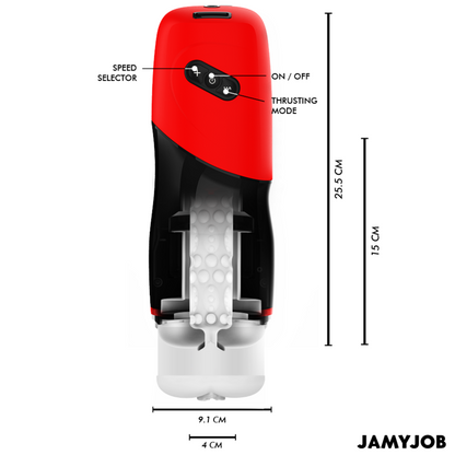 JAMYJOB - XPEED MASTURBADOR VAGINA AUTOMÁTICO 5 MODOS DE EMPUJE Y EFECTO SONIDO - Mi tienda