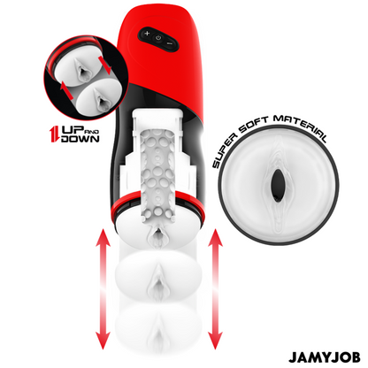JAMYJOB - XPEED MASTURBADOR VAGINA AUTOMÁTICO 5 MODOS DE EMPUJE Y EFECTO SONIDO - Mi tienda