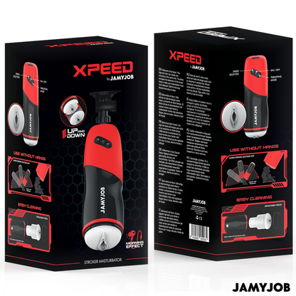 JAMYJOB - XPEED MASTURBADOR VAGINA AUTOMÁTICO 5 MODOS DE EMPUJE Y EFECTO SONIDO - Mi tienda