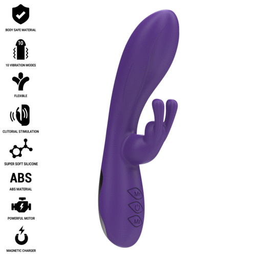 INTENSE - RANDALL VIBRADOR RABBIT 10 VIBRACIONES MORADO - Mi tienda