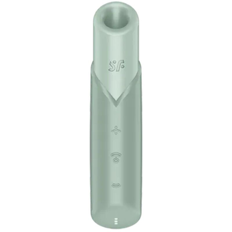 SATISFYER - NAUGHTY KISS ESTIMULADOR CLÍTORIS POR ONDAS VERDE AGUA - Mi tienda