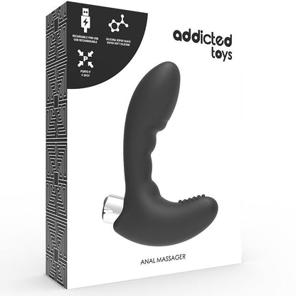 VIBRADOR PROSTÁTICO RECARGABLE MODEL 4 - NEGRO - Mi tienda
