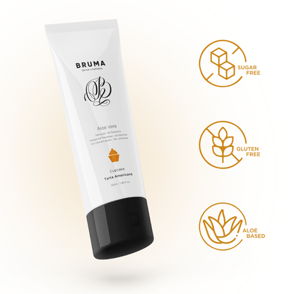 BRUMA - GEL "DESLIZANTE" CON ALOE VERA SABOR A TARTA AMERICANA 100 ML - Mi tienda