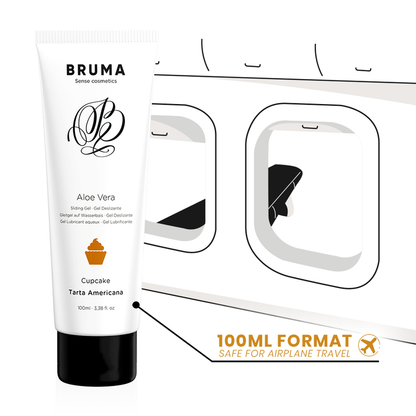 BRUMA - GEL "DESLIZANTE" CON ALOE VERA SABOR A TARTA AMERICANA 100 ML - Mi tienda